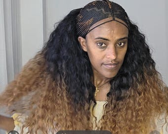 Habesha Braided wig, Eritrean hair style, Ethiopian hair extensions, gift for mothers.