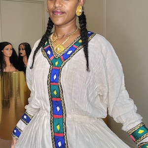 Ethiopian dress, Habesha dresses, Traditional Eritrean dress, gift for Mother.