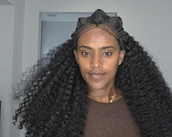 Habesha Braided wig, Eritrean hair style, Ethiopian hair extensions, gift for mothers.
