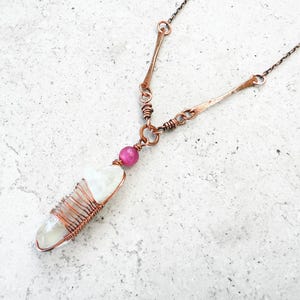 Rainbow Quartz and Copper Crystal Pendant Necklace | Mystic Crystal Jewelry | Sirencore Necklace | Summer Jewelry