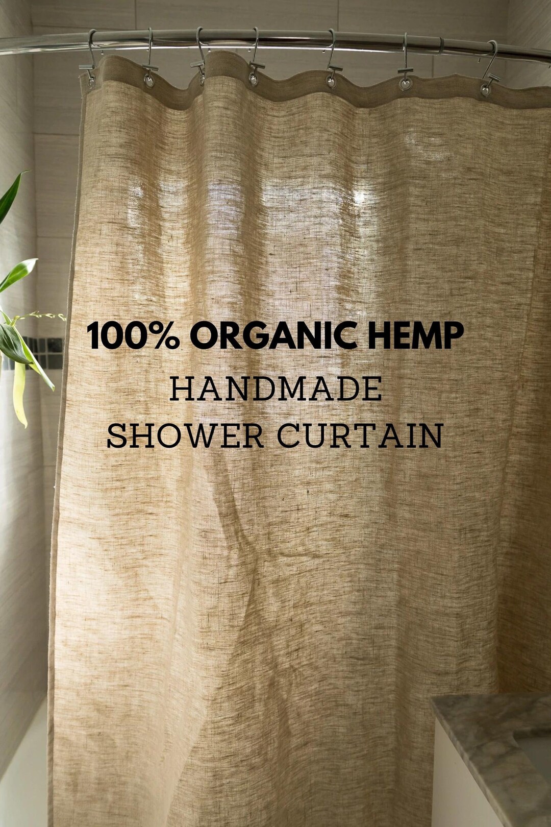Organic Hemp Shower Curtain Make Your Shower Eco Friendly Looks Rustic