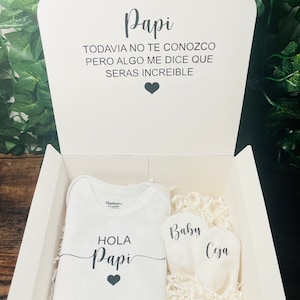 Hola Papi, anuncio de embarazo para esposo, anuncio de bebé, regalo para papá, papá nuevo, primer hijo, anuncio de primer bebé, Hola papá