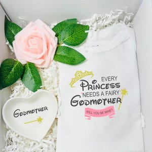 My fairy godmother, Baptism proposal, magical godmother, Will you be my godmother, fairy godmother, godmother gift, princess godmother