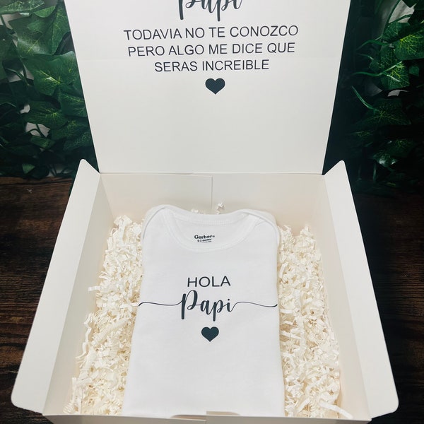 Papi serás increíble, anuncio de bebé, anuncio de embarazo, vas hacer papá anuncio, primer bebé, regalo para esposo, día de los padres