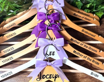 Disney bride hangers, Disney bridesmaid hangers, Disney wedding, Bridesmaid gifts, bridesmaid proposals, shower gift,Mrs Gift,custom hanger