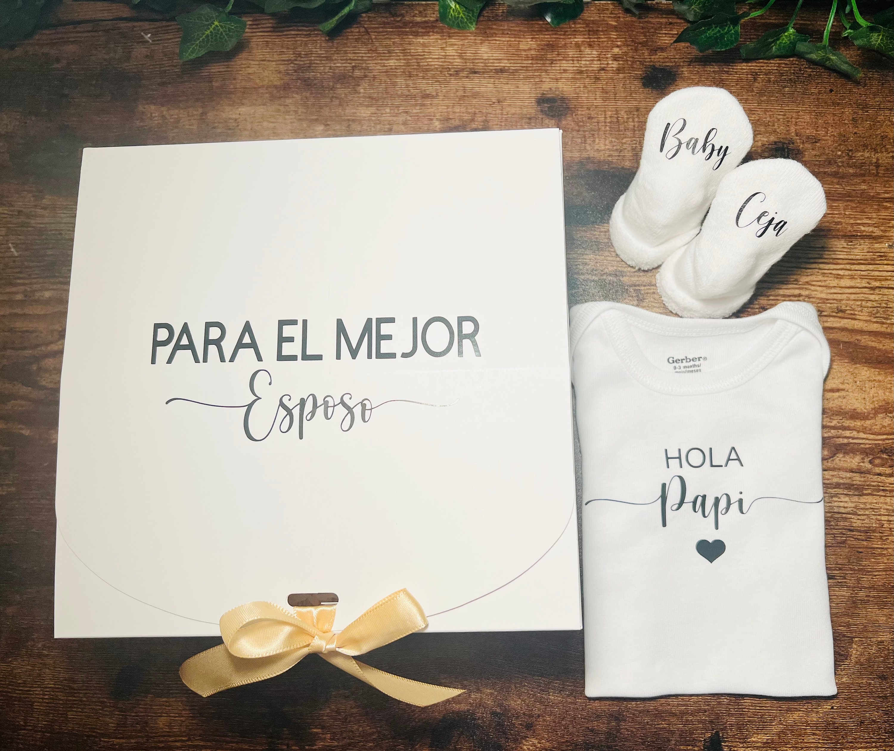 Hola Papi Pregnancy Announcement Gift Box for Husband - Etsy
