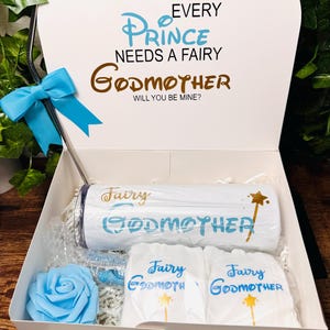 Hada madrina de un príncipe, príncipe madrina, todo príncipe necesita una hada madrina, propuesta de madrina de Disney, propuesta de padrino, príncipe