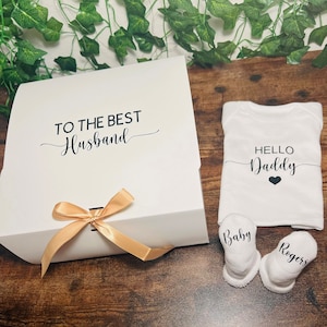 Pregnancy announcement for husband, surprise baby announcement, baby on the way announcement, we’re expecting announcement box, Fathers Day