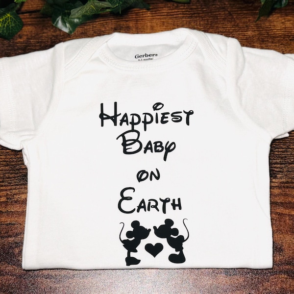 Happiest Baby on Earth Bodysuit: Custom Mouse Ears Onesie