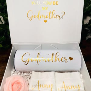 Você será minha madrinha? Tia madrinha, caixa de presente de proposta de madrinha, quer ser minha madrina? Regalo para madrina, presente personalizado