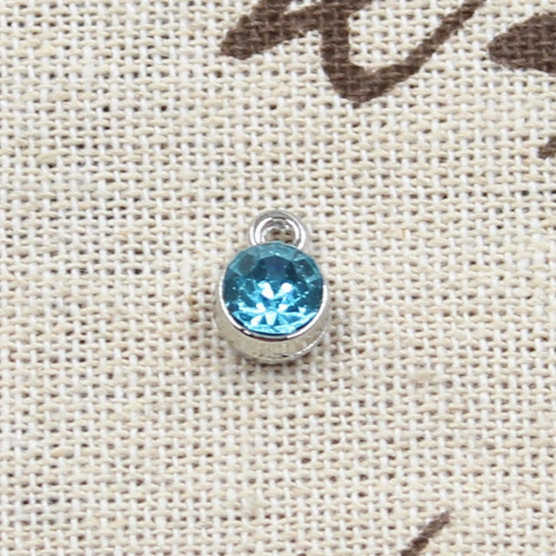 Choice of 2 Silver Birthstone Charms 3 - March