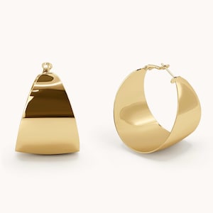 Oversized Statement Hoop Earrings, Drop Earrings, Vacation Earrings, Gold Hoop Earrings, Boho Chic Earrings, Wedding Earrings