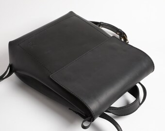 Leather Laptop Bag Leather Backpack School Travel Backpack for Men