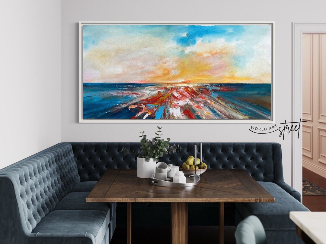 Original Landscape Oil Painting on Canvas Large Textured Wall Art ...