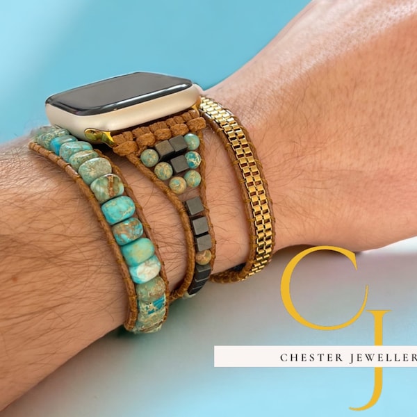 Tranquility Turquoise Stone Apple Watch Strap
