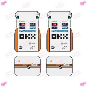 Car Mats | Oscar Piastri NOR McLaren F1 2025 Monaco Race Suits Car Accessories | Set of 4/ Individual | Auto Decor, Car fans gifts
