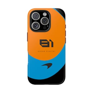 McLaren F1 OP81 Oscar Piastri Formula One Tough Phone Case for iPhone and Samsung | Gift for Formula 1 fans | FREE Phone Grip