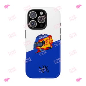 Carlos Sainz Williams F1 helmet 2025 Phone Case inspired Tough Phone Case for iPhone and Samsung| FREE Phone Grip S series