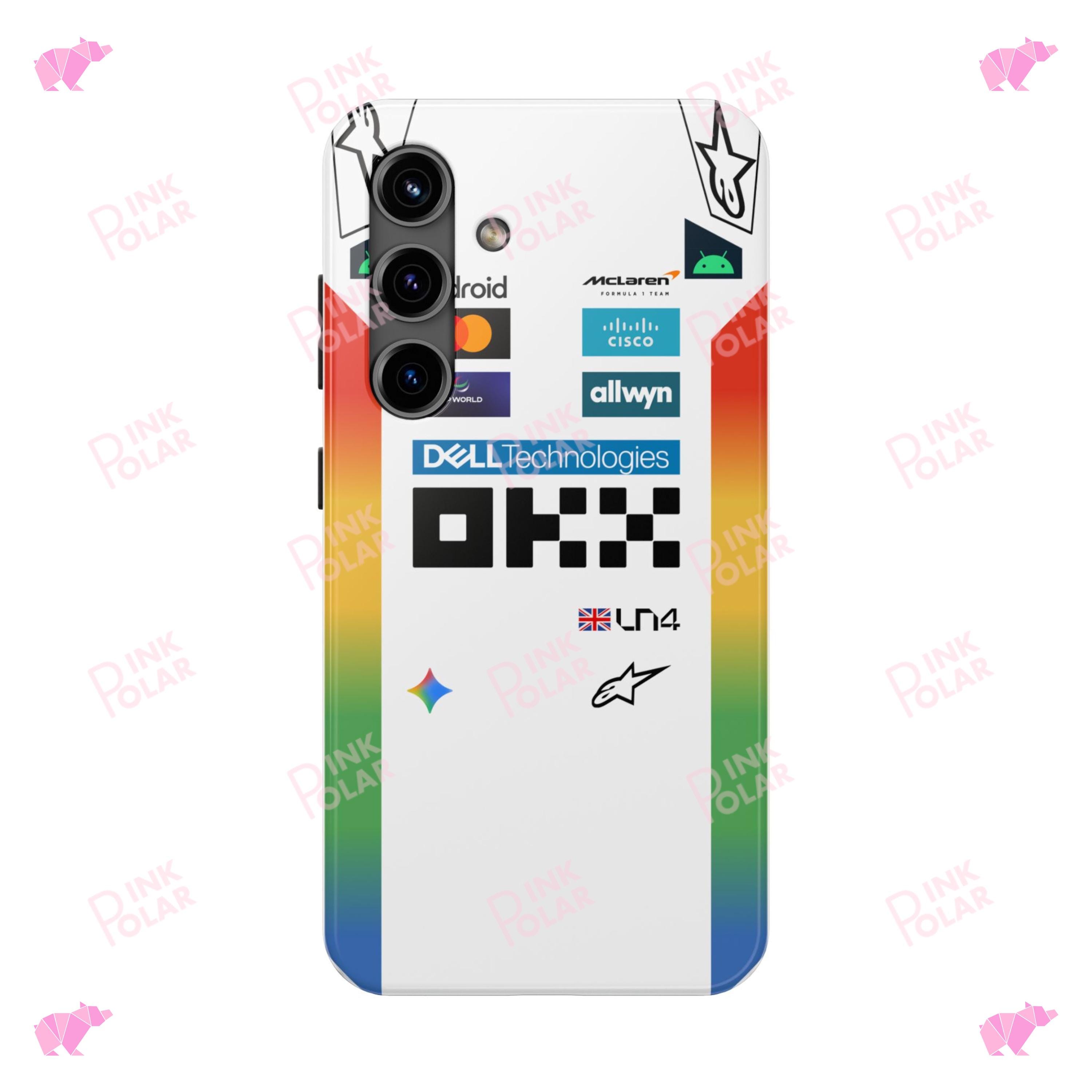 Mclaren F1 NOR 4 US GP Race Suit and Helmet 2025 Tough Phone Case for ...