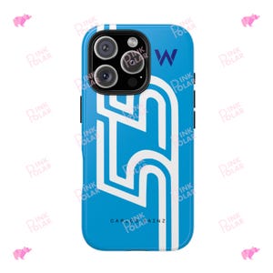 Carlos Sainz jr. Williams F1 fans Tough Phone Case for iPhone and Samsung S series