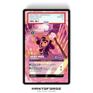 Topolino - Wayward Sorcerer (Enchanted) Capitolo 1 - PSA CSG AGS Custodia per carte classificate Espositore per opere d'arte esteso con protezione GradeGuardian