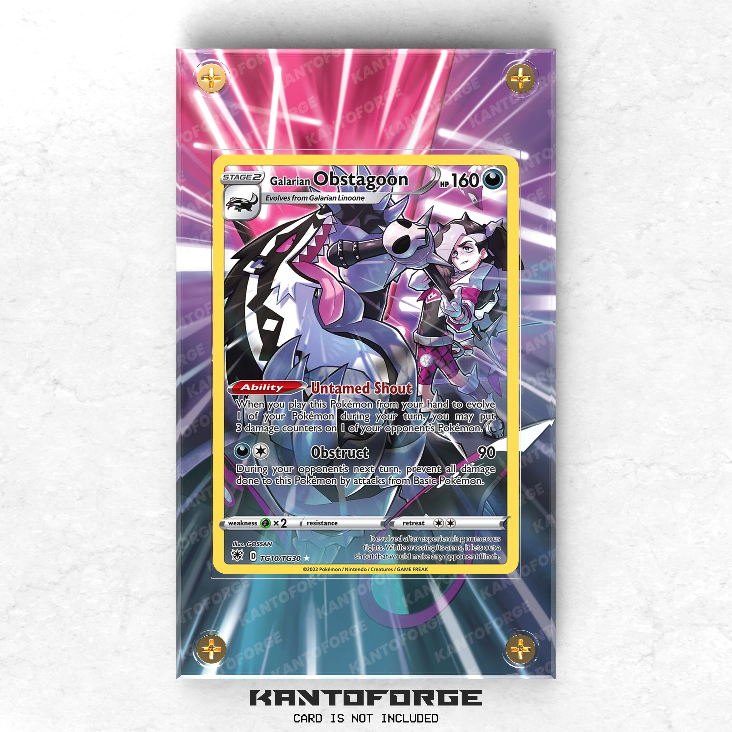 Galarian Obstagoon TG10/TG30 - Pokmon Extended Artwork Display Case - Etsy Galarian Obstagoon TG10/TG30 - Pokmon Extended Artwork Display Case - Etsy