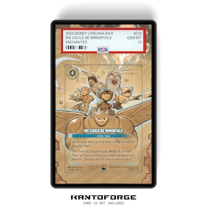 Podríamos ser inmortales (Encantado) Capítulo 6 - Estuche para cartas con calificación PSA CSG AGS Exhibición de ilustraciones ampliada con protección GradeGuardian