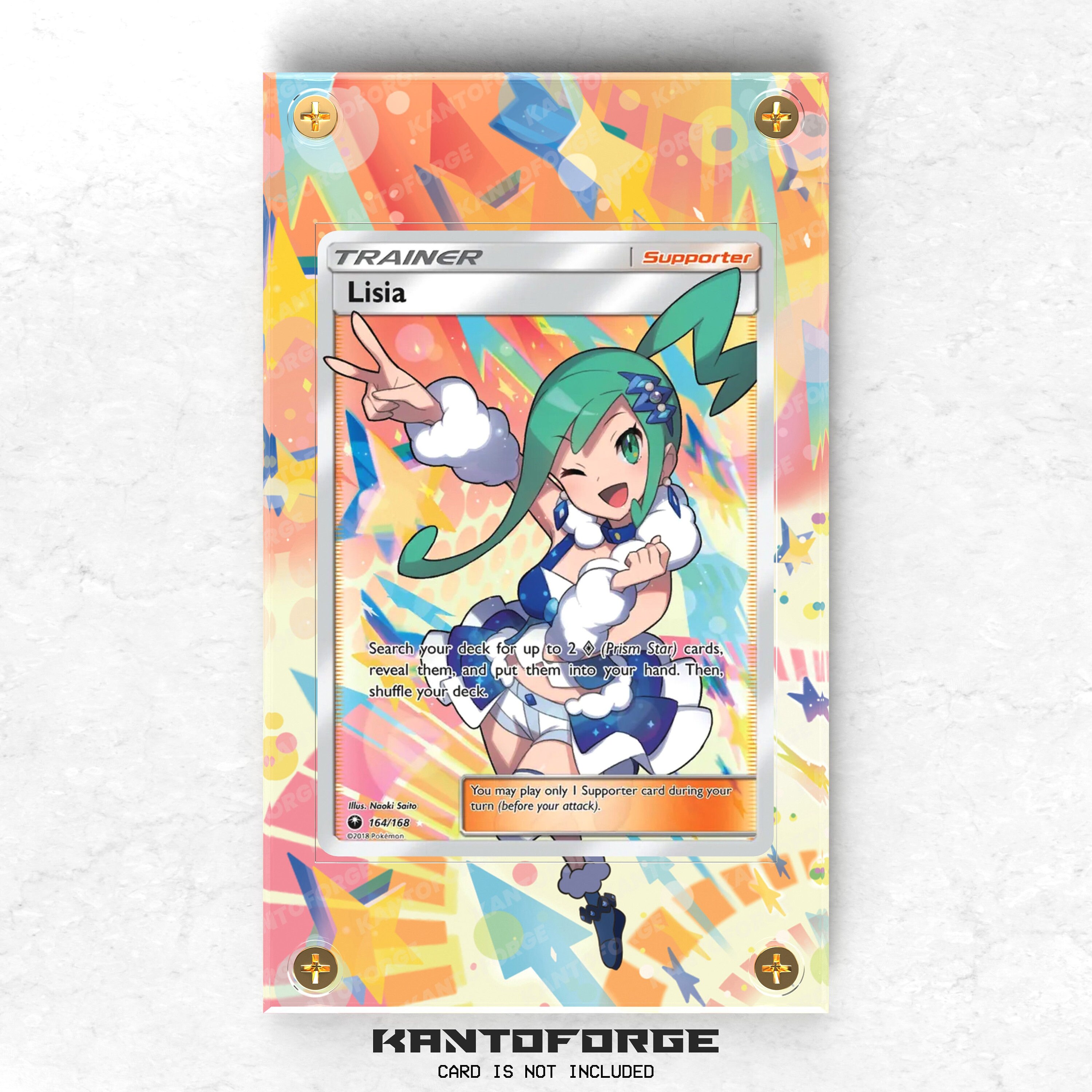 Lisia 164/168 - Pokémon Extended Artwork Display Case - Etsy