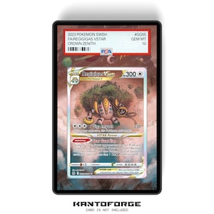 Estuche para tarjetas Regigigas VSTAR GG55/GG70 con clasificación de tamaño PSA, con diseño extendido y protección GradeGuardian