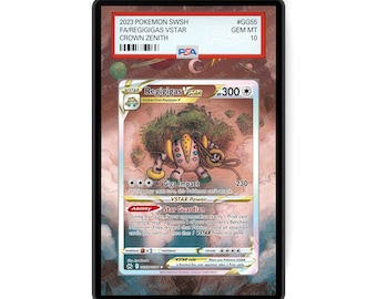 Regigigas VSTAR GG55/GG70 - PSA Size Graded Card Case Extended Artwork Display with GradeGuardian Protection