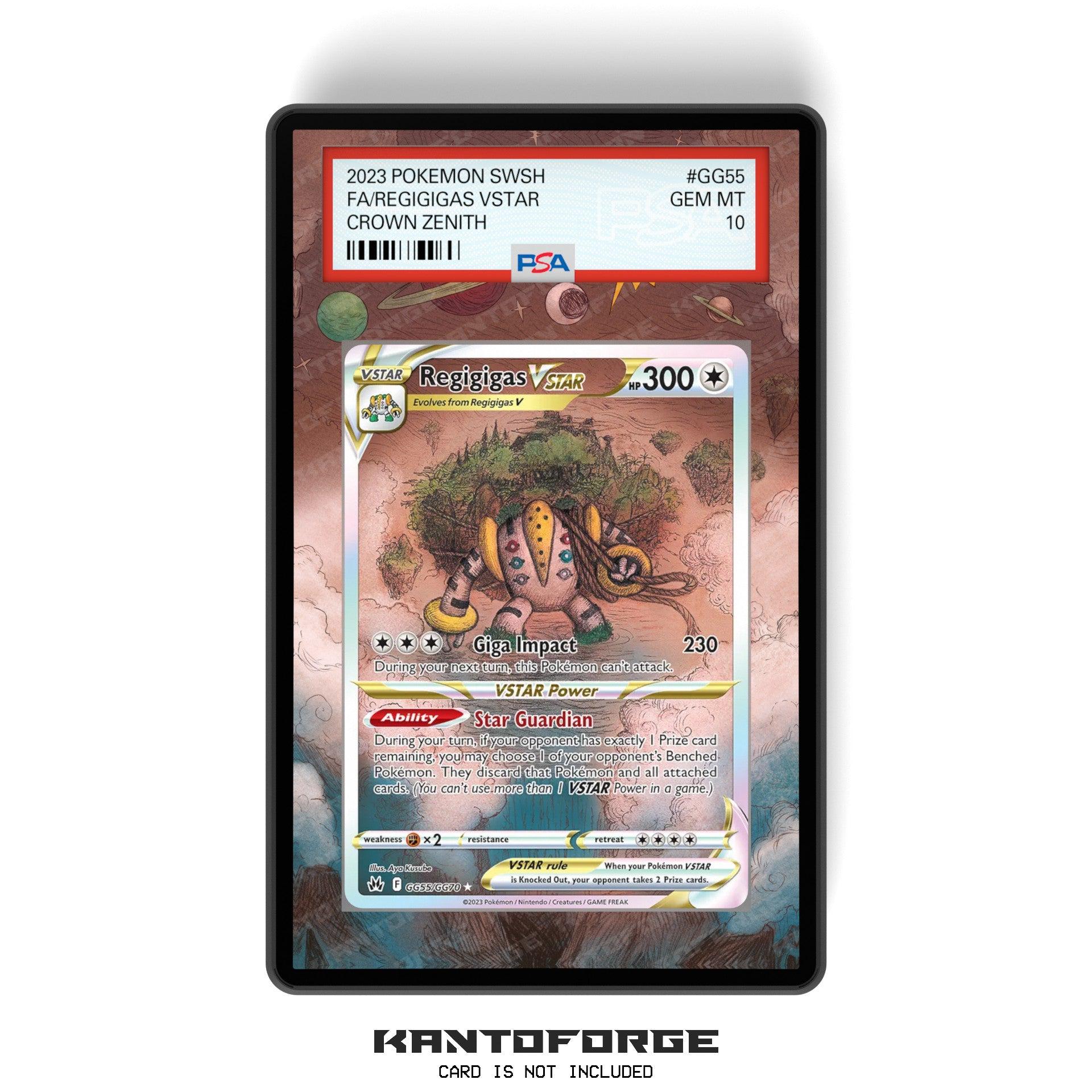 regigigas vstar pokemon card Regigigas VSTAR GG55/GG70 - PSA Size Graded Card Case Extended Artwork  Display With Gradeguardian Protection