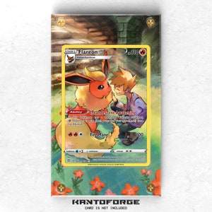Flareon TG01/TG30 - Vitrina con ilustraciones ampliadas de Pokémon