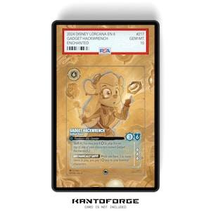 Gadget Hackwrench - Brilliant Bosun (Enchanted) Capitolo 6 - PSA CSG AGS Graded Card Case Display esteso con GradeGuardian