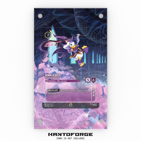Donald Duck - Flustered Sorcerer (enchanted) - Lorcana Extended Artwork Display Case - Etsy Donald Duck - Flustered Sorcerer (enchanted) - Lorcana Extended Artwork Display Case - Etsy