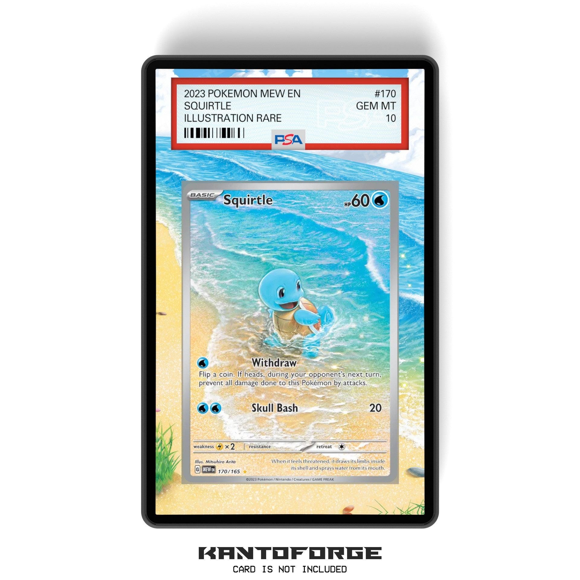 Squirtle 170/165 - PSA Size Graded Card Case Extended Artwork Display With  Gradeguardian Protection - Etsy