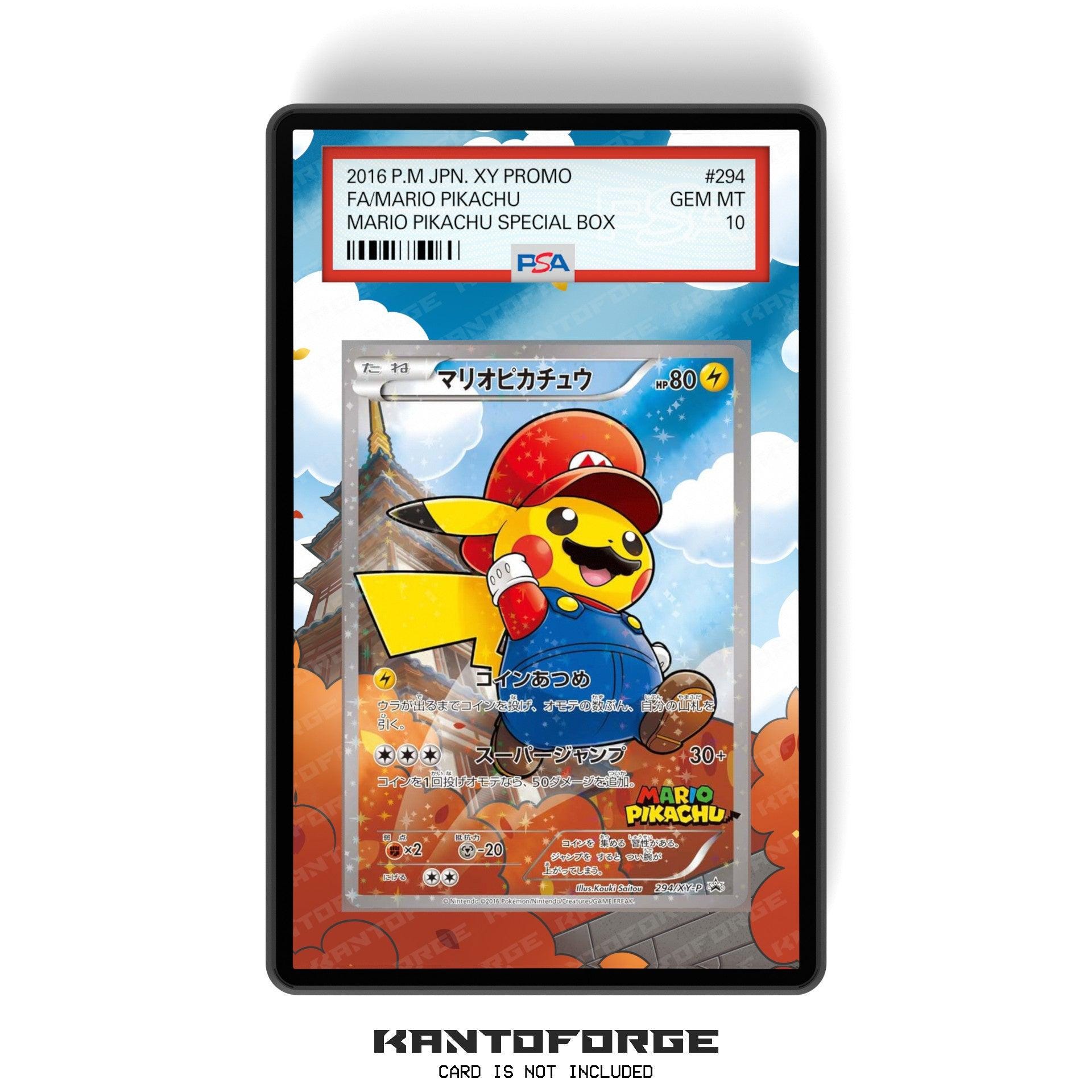 マリオ ピカチュウ 294/XY-P - PSAサイズ グレーディングカードケース