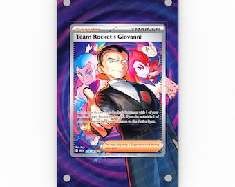 Team Rocket's Giovanni 238/182 - Pokémon Extended Artwork Display Case