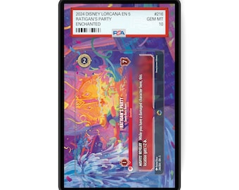 Ratigan's Party (Enchanted) Chapter 5 - PSA CSG AGS Graded Card Case Extended Artwork Display with GradeGuardian Protection