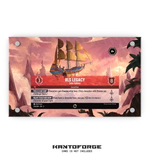 RLS Legancy - Solar Galleone (Enchanted) - Lorcana Expanded Kunstwerk magnetische Vitrine