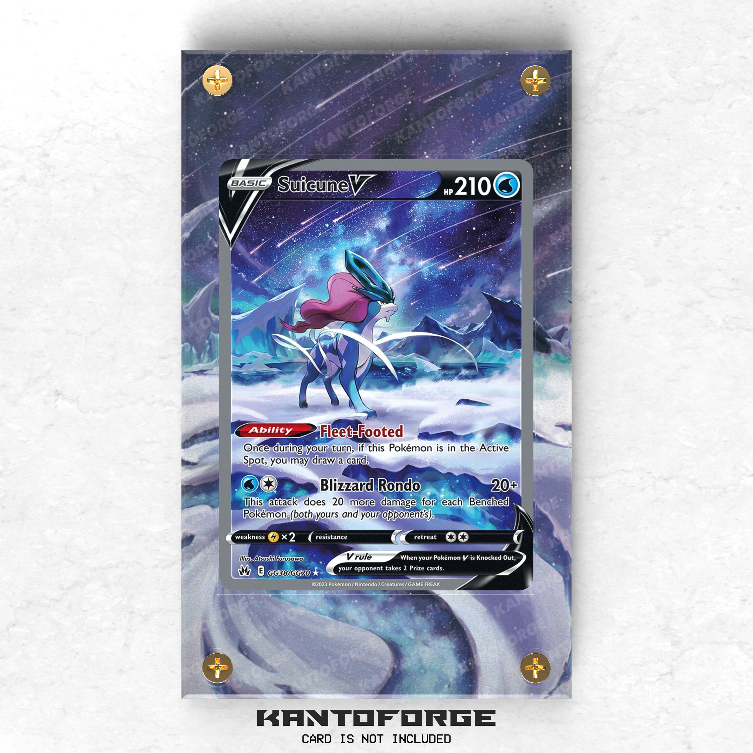 Suicune V GG38/GG70 - Pokémon Extended Artwork Display Case - Etsy