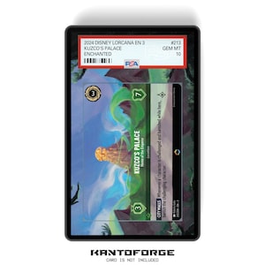 Palacio de Kuzco - Hogar del Emperador (Encantado) Capítulo 3 - Estuche de cartas con calificación PSA CSG AGS Exhibición de ilustraciones ampliada con GradeGuardian