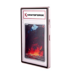 GradeGuardian - Custodia per carte collezionabili PSA in vetro temperato e protetto dai raggi UV - Blossom Pink
