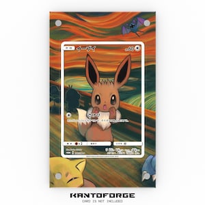 Eevee Scream Promo 287/SM-P - Vitrine de exibição de arte estendida Pokémon