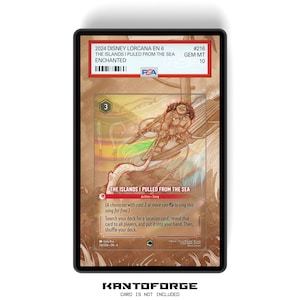 Las islas que saqué del mar (Encantada) Capítulo 6 - Estuche de cartas con calificación PSA CSG AGS Exhibición de ilustraciones ampliada con GradeGuardian
