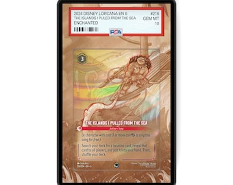 The Islands I Pulled From The Sea (Enchanted) Chapter 6 - PSA CSG AGS Graded Card Case Extended Artwork Display with GradeGuardian