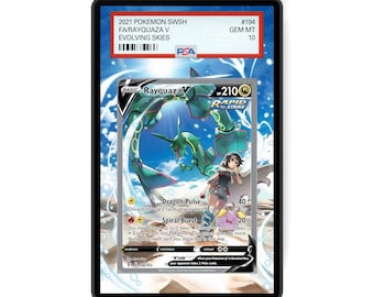 レックウザV SRカスタムポケモンカードグレードディスプレイケース