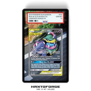 ベトベト＆アローラベトベトGX 061/214 - PSAサイズ グレーディングカードケース 拡張アートワークディスプレイ グレードガーディアン保護付き