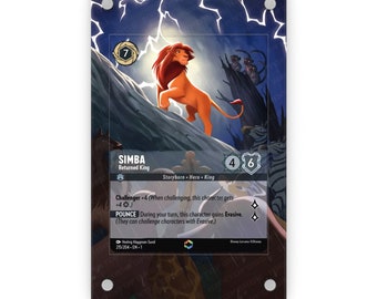 Simba - Returned King (Enchanted) - Lorcana Extended Artwork Display Case