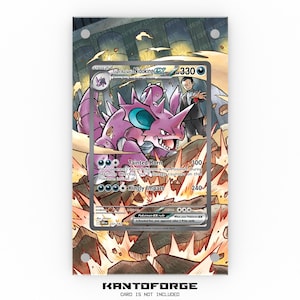 Vitrina de ilustraciones extendidas de Pokémon: Nidoking (ex 233/182) del Team Rocket