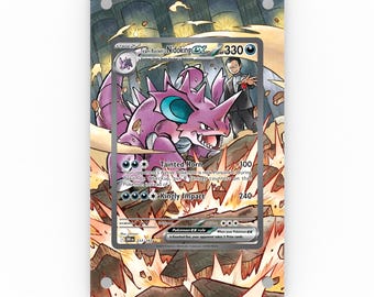 Team Rocket's Nidoking ex 233/182 - Pokémon Extended Artwork Display Case